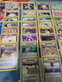 VINTAGE Pokemon Gym Challenge 54 Card C/UC/R Partial Set NO Duplicates 3 RARES - Image 2