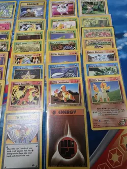 VINTAGE Pokemon Gym Challenge 54 Card C/UC/R Partial Set NO Duplicates 3 RARES - Image 4