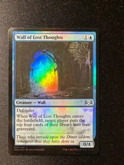 Wall of Lost Thoughts 059/259 - Foil Ravnica Allegiance MTG NM Card - Image 1