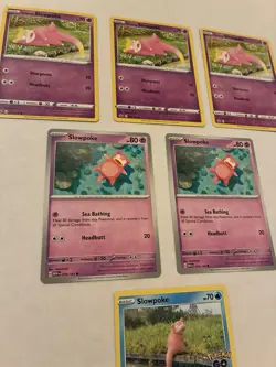 Lot Of 6 Slowpoke Pokemon Cards - Image 5