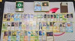 semi vintage pokemon card lot MP/DMG Holos and rares,c,un 200+ - Image 2
