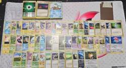 semi vintage pokemon card lot MP/DMG Holos and rares,c,un 200+ - Image 4