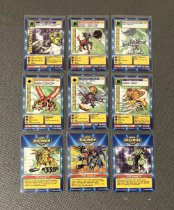 (6) Digimon Digi-Battle Taco Bell Promo Cards + (3) Tip Cards / Bandai 2000 - Image 1