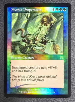 Mythic Proportions Onslaught Foil MTG NM Magic Card - Image 1