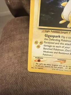 Pokemon TCG Ampharos Neo Genesis Holo Card 1/111 1st Edition Rare - Image 5