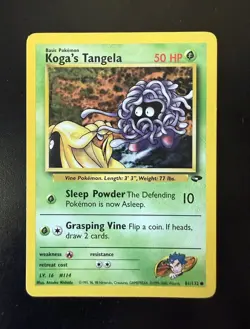 Koga's Tangela 81/132 Gym Challenge Regular Common Card Pokemon TCG - Image 1