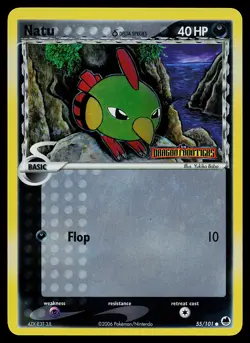 Pokemon Card - Natu Dragon Frontiers 55/101 Common Reverse Holo STAMPED - Image 1