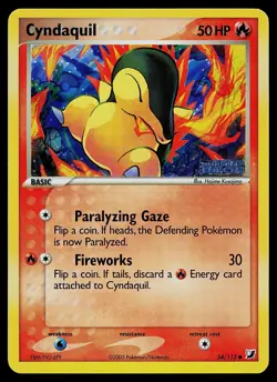 Pokemon Card - Cyndaquil Unseen Forces 54/115 Rare Reverse Holo STAMPED - Image 1