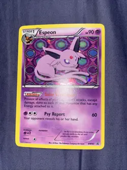 Pokemon TCG Espeon Black Star Promos BW92 Holo Card 2013 - LP - Image 4