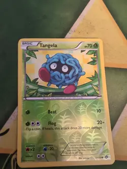 Pokemon TCG BW Legendary Treasures Tangela Reverse Holo Card 1/113 NM Condition - Image 1