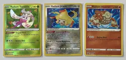 3x Radiant Ultra Rare Textured - Incl. Jirachi - Pokemon Card Lot - NM - 1¢ sta - Image 1