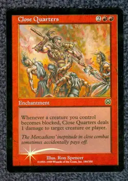 MTG Close Quarters MERCADIAN MASQUES uncommon Foil Unplayed Near Mint - Image 1