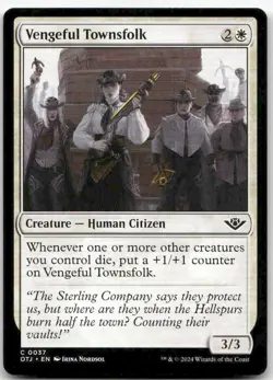 Vengeful Townsfolk Outlaws of Thunder Junction #37 MTG - Image 1