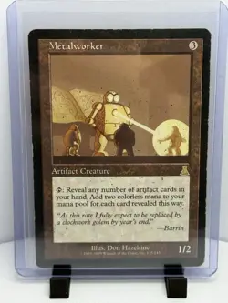 Magic: The Gathering Metalworker Artifact Creature Urza's Destiny Rare MP - Image 1