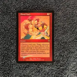 MTG Blood Oath MERCADIAN MASQUES rare Foil Unplayed Near Mint - Image 3