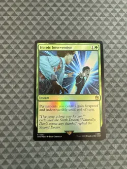 MTG Heroic Intervention #0233 Foil Rare Universes Beyond: Doctor Who (WHO) - Image 1