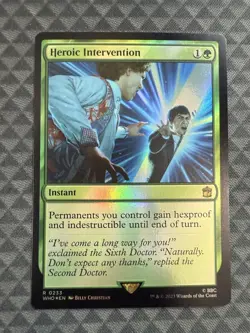 MTG Heroic Intervention #0233 Foil Rare Universes Beyond: Doctor Who (WHO) - Image 2