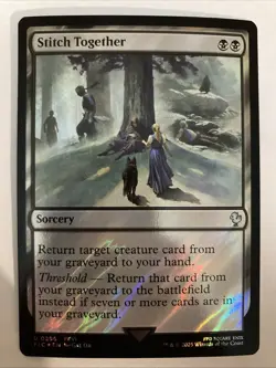 Stitch Together (Surge Foil) 0286 (NM) Final Fantasy FIC Magic MTG - Image 1