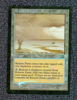 MTG Remote Farm MERCADIAN MASQUES common Foil Unplayed Near Mint - Image 1