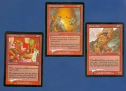 3 foils Furious Assault, hired Giant, Magistrate's Veto MERCADIAN MASQUES MTG - Image 1