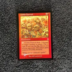 MTG FOIL Goblin Festival Urza's Destiny rare Unplayed Near MInt - Image 3