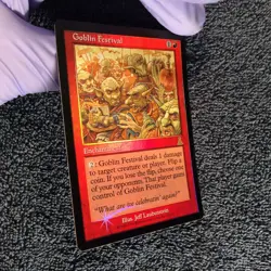 MTG FOIL Goblin Festival Urza's Destiny rare Unplayed Near MInt - Image 5