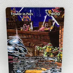Trouble in Pairs (Borderless) Teenage Mutant Ninja Turtles- MTG- Regular #3 - Image 3