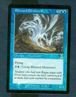 MTG FOIL Blizzard Elemental Urza's Destiny rare Unplayed Near MInt - Image 1