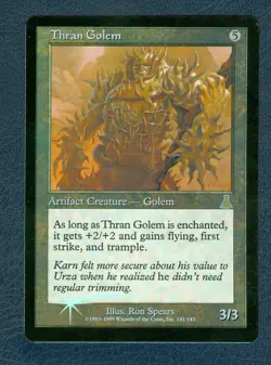 MTG FOIL Thoran Golem Urza's Destiny rare Unplayed Near MInt - Image 1