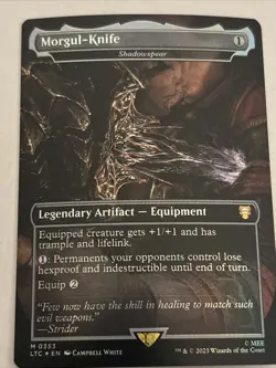 1x Morgul-Knife (Shadowspear) (353) ~~ Borderless - Foil NM-Mint, English Comman - Image 1