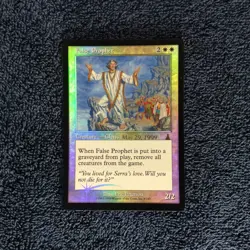 MTG FOIL False Prophet Urza's Destiny Prerelease Promo Unplayed Near MInt - Image 3