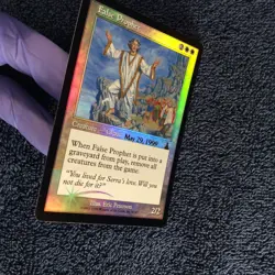 MTG FOIL False Prophet Urza's Destiny Prerelease Promo Unplayed Near MInt - Image 5