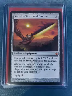 MTG Sword of Feast and Famine - Mirrodin Besieged - Magic the Gathering - LP - Image 1