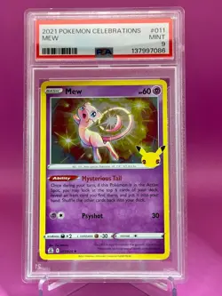 2021 Pokemon Celebrations Mew #11 /25 PSA 9 - Image 2