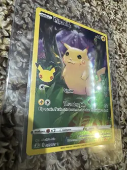 Pokemon TCG Celebrations Pikachu Full Art Holo Rare Card 005/025 2021 - Image 2
