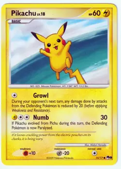 Pikachu Common POP Series 9 15/17 MP Pokemon TCG - Image 1