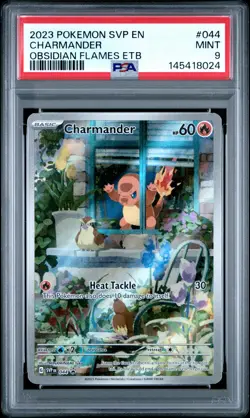2023 POKEMON SVP EN-SV BLACK STAR PROMO #044 CHARMANDER PSA 9 - Image 1