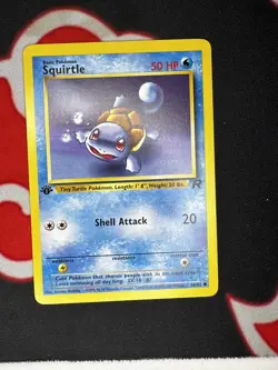 Squirtle 68/82 1st Edition Non-Holo Pokemon Team Rocket NM - Image 1