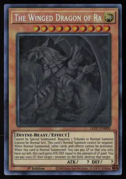 The Winged Dragon of Ra (Ghost Rare) LED7-EN000 Ghost Rare 1st Edition Yu-Gi-Oh - Image 1
