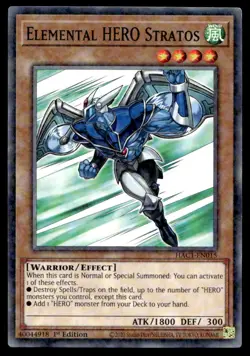 Yu-Gi-Oh TCG Hidden Arsenal: #HAC1-EN015 Elemental HERO Stratos 1st Ed. - Image 1