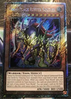 *** TOON BLACK LUSTER SOLDIER *** PLATINUM SECRET RARE RA03-EN272 YUGIOH! - Image 1