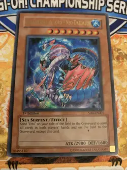 Yugioh Ocean Dragon Lord - Neo-Daedalus SD4-EN001 1st Edition MP - Image 1