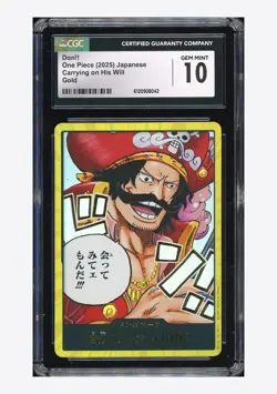 One Piece CGC 10 GEM MINT Don!! Gold 2025 OP13 Gol D Roger Japanese - Image 1
