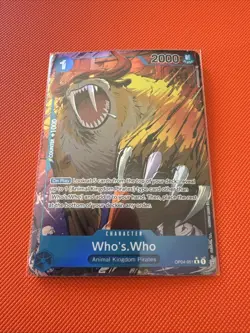 Who's.Who (Alternate Art) OP04-051 Kingdoms of Intrigue Foil NM One Piece TCG - Image 1