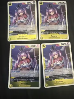 One Piece - Perona Foil OP14-111 Playset (x4) - The Azure Sea's Seven NM - Image 1