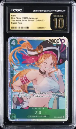 2025 ONE PIECE JAPANESE THE AZURE SEA'S SEVEN, SUPER RARE NAMI CGC 10 PRISTINE - Image 1