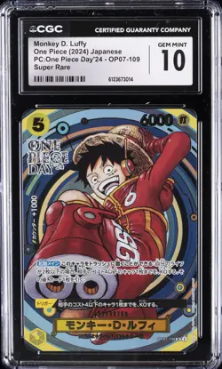 2024 ONE PIECE JAPANESE PC: ONE PIECE DAY'24 MONKEY D. LUFFY CGC 10 GEM MINT - Image 1