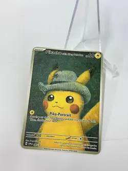 Pikachu with Grey Felt Hat HP60 Metal Pokemon Card-Collectible Gift Display - Image 2