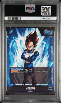 2024 DBS FUSION WORLD PREMIUM CARD COLLECTION #FS02-01 VEGETA PSA 10 - Image 2