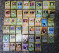 Lot of 46 Vintage WoTC 1999-2000 Pokemon Cards Base Set Fossil Gym Heroes Jungle - Image 1